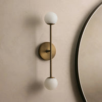 Girouette Double Sconce Antique Brass