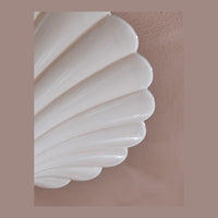 Gladstone Aged Brass Blush Glass Flush Mount Light