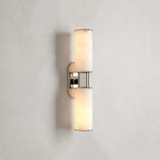 Harlin Double Sconce in Alabaster Nickel