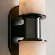 Harlin Double Sconce in Alabaster