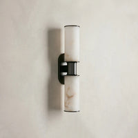 Harlin Double Sconce in Alabaster Bronze