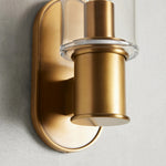 Harlin Sconce in Clear Brass