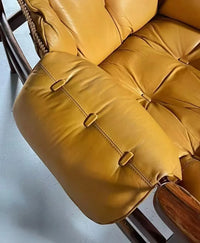 Jangada Lounge Chair & Ottoman – Premium Wood & Leather Design