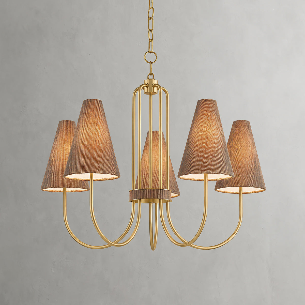 Jessel Aged Brass Chandelier