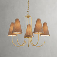 Jessel Aged Brass Chandelier