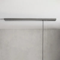 Jeunet Rectangular Chandelier in Nickel
