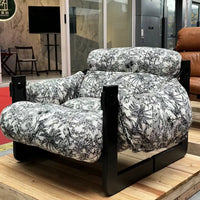 Leather Chaise Lounge with Knot-Free Ash Wood for a Comfortable Sofa Chair