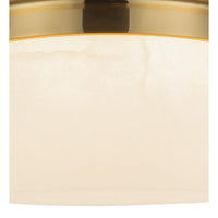 Linden Alabaster Two-Light Flush Mount