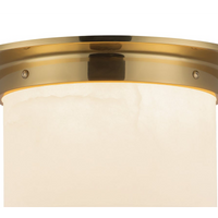 Linden Alabaster Two-Light Flush Mount