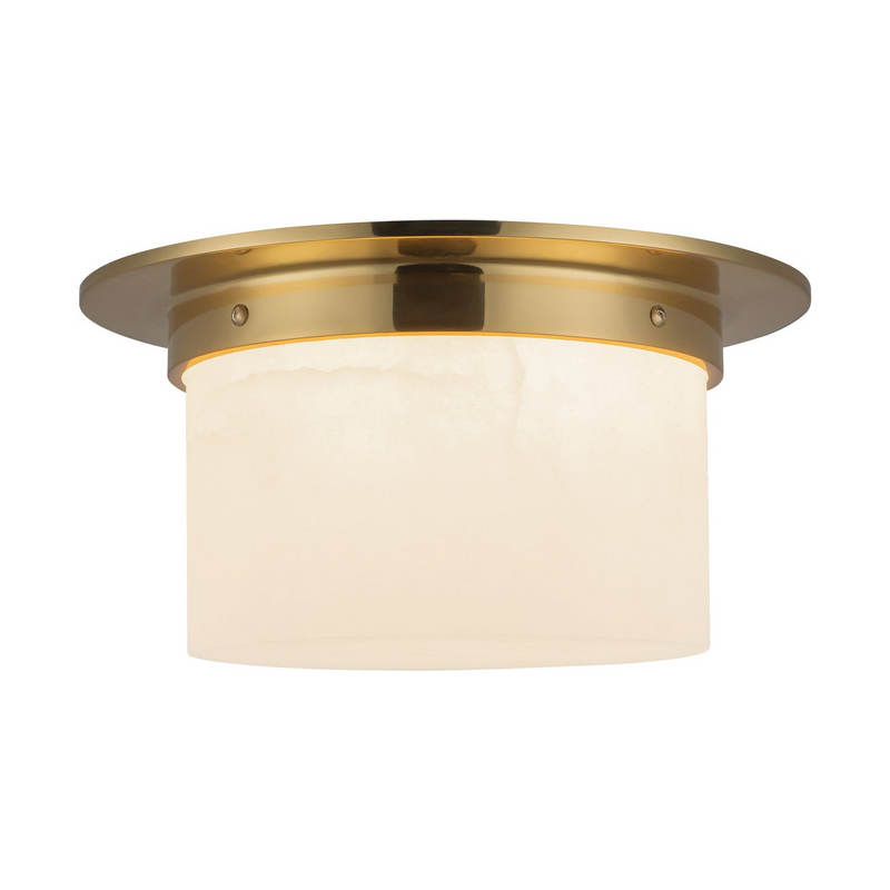 Linden Alabaster Two-Light Flush Mount