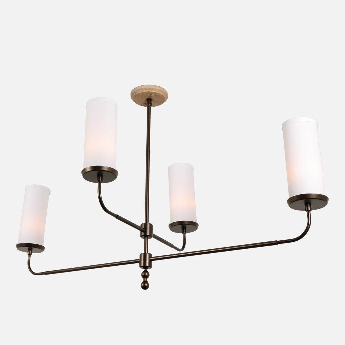Marlowe Linen Shade Linear Chandelier