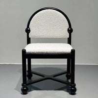 White Accent Chair - Mid Modern Furniture Upholstered Dining Chairs for Stylish Homes