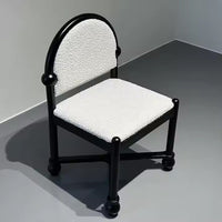 White Accent Chair - Mid Modern Furniture Upholstered Dining Chairs for Stylish Homes