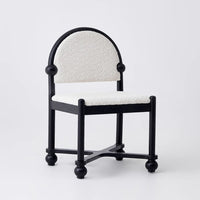 White Accent Chair - Mid Modern Furniture Upholstered Dining Chairs for Stylish Homes