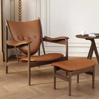 Modern Living Room Chairs Leather & Wood Chieftain Chair Outdoor Lounge Chair