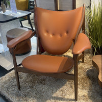 Modern Living Room Chairs Leather & Wood Chieftain Chair Outdoor Lounge Chair