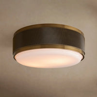 Monroe Flush Mount Antique Brass