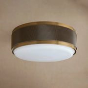 Monroe Flush Mount Antique Brass