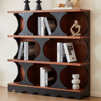 Open Bookshelf & Etagere Bookcase - Mid Century Modern Bookcase for Elegant Storage