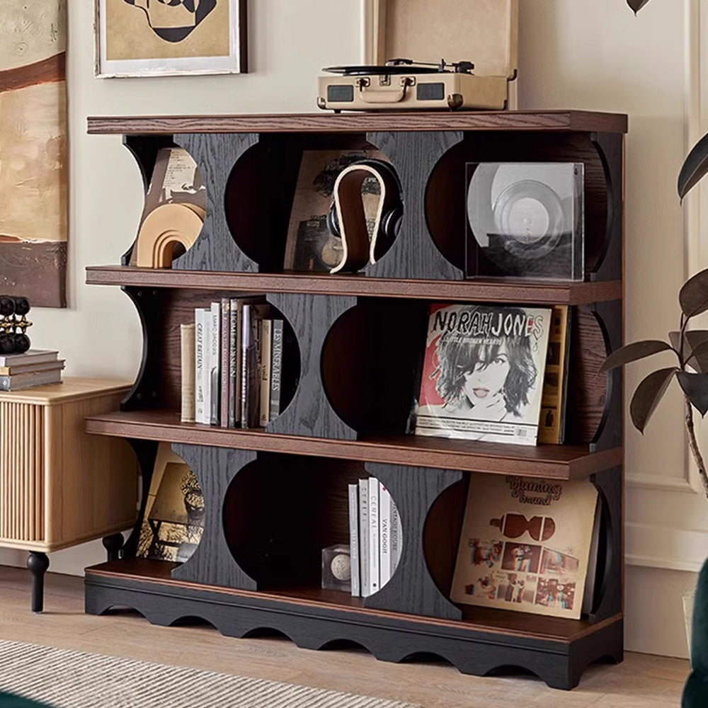 Open Bookshelf & Etagere Bookcase - Mid Century Modern Bookcase for Elegant Storage