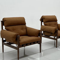 Brown Leather Accent Chair for Vintage Living Room – Otis Armchair