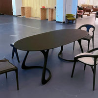 Oval Dining Table – Rustic Farmhouse Table for Dining Spaces