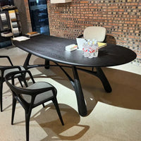 Oval Dining Table – Rustic Farmhouse Table for Dining Spaces