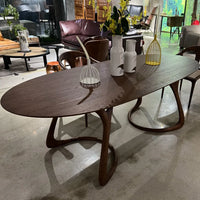 Oval Dining Table – Rustic Farmhouse Table for Dining Spaces