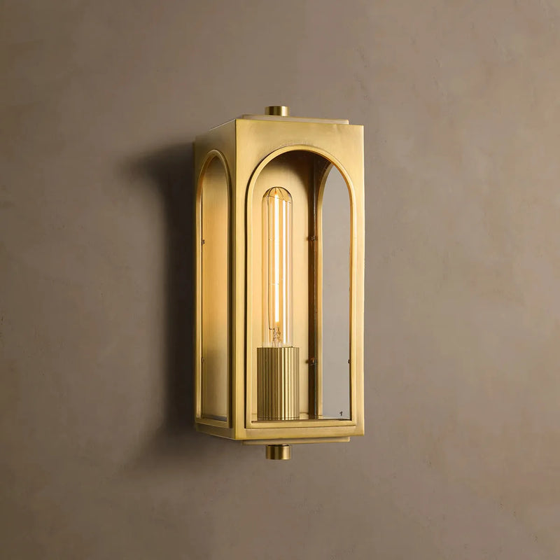 Palladian Outdoor Sconce Brass