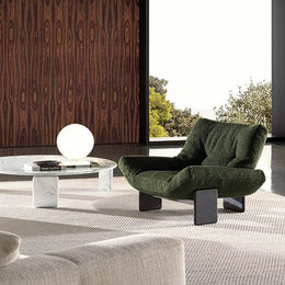 Plush Chair - Elegant Green Accent Chair & Lounge Chaise for Modern Comfort