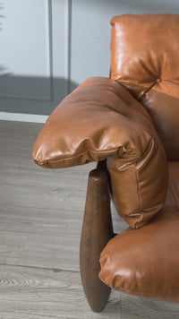 Leather Arm Chair without Ottoman 
