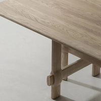 Rectangle Dining Table – Solid Wood Mid Century Modern Table for Dining Room