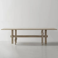 Rectangle Dining Table – Solid Wood Mid Century Modern Table for Dining Room