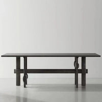 Rectangle Dining Table – Solid Wood Mid Century Modern Table for Dining Room