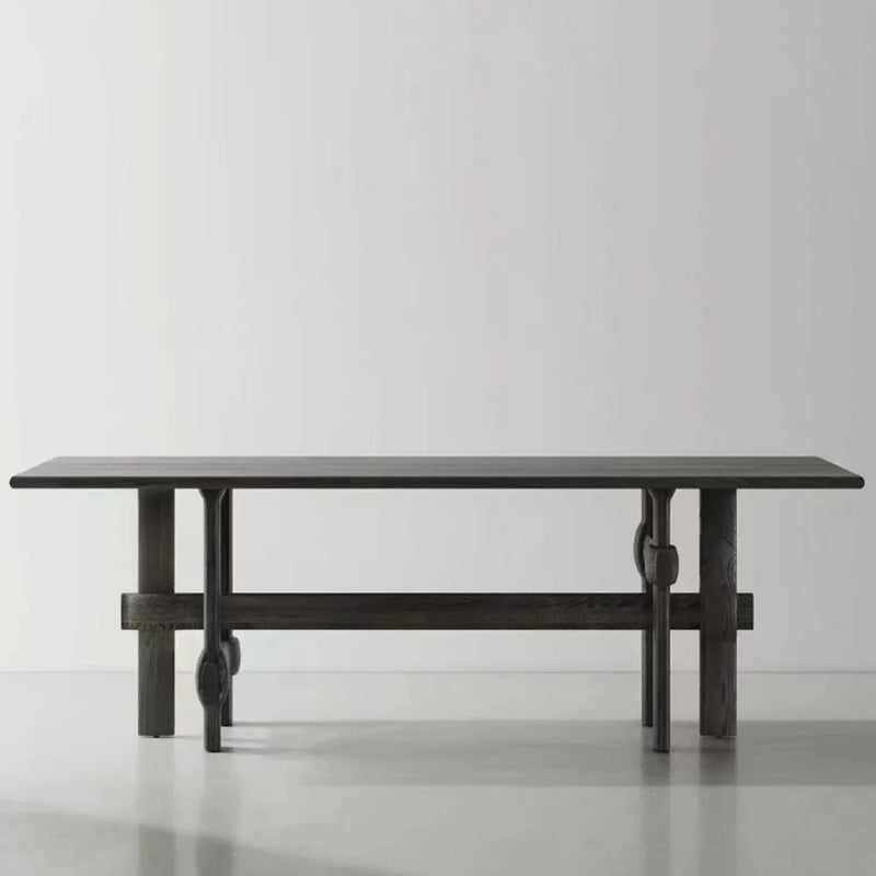 Rectangle Dining Table – Solid Wood Mid Century Modern Table for Dining Room