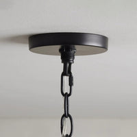 Rosalind Rattan Chandelier in Black