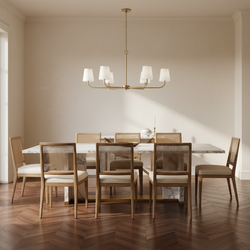 Dining Room tile — Aged Brass Linear