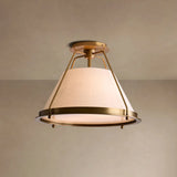 Shelton Flush Mount Brass