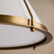 Shelton Flush Mount Brass