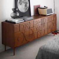 Sideboard with Drawers - Classic Home Furniture Media Storage Cabinet