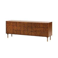 Sideboard with Drawers - Classic Home Furniture Media Storage Cabinet