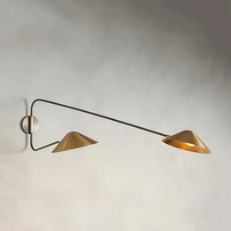 Simms Long Arm Double Sconce