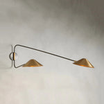 Simms Long Arm Double Sconce
