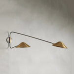 Simms Long Arm Double Sconce