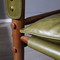 Wooden Outdoor Furniture - Brown Leather Chair & Sirocco Safari Chair for Elegant Outdoor Spaces
