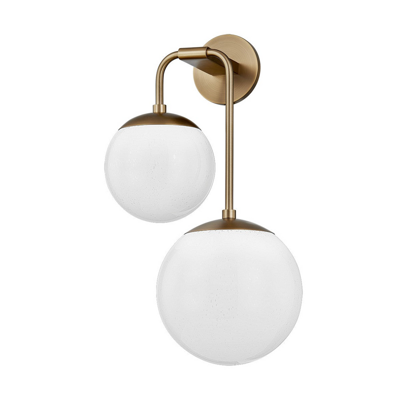 Sloane Opal Glass Two-Light Wall Sconce