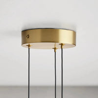 Soltaire Cluster Pendant Brass