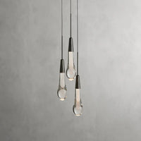 Soltaire Cluster Pendant Bronze