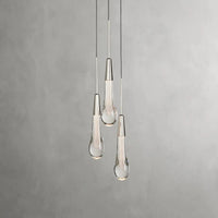 Soltaire Cluster Pendant Nickel