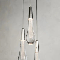 Soltaire Cluster Pendant Nickel